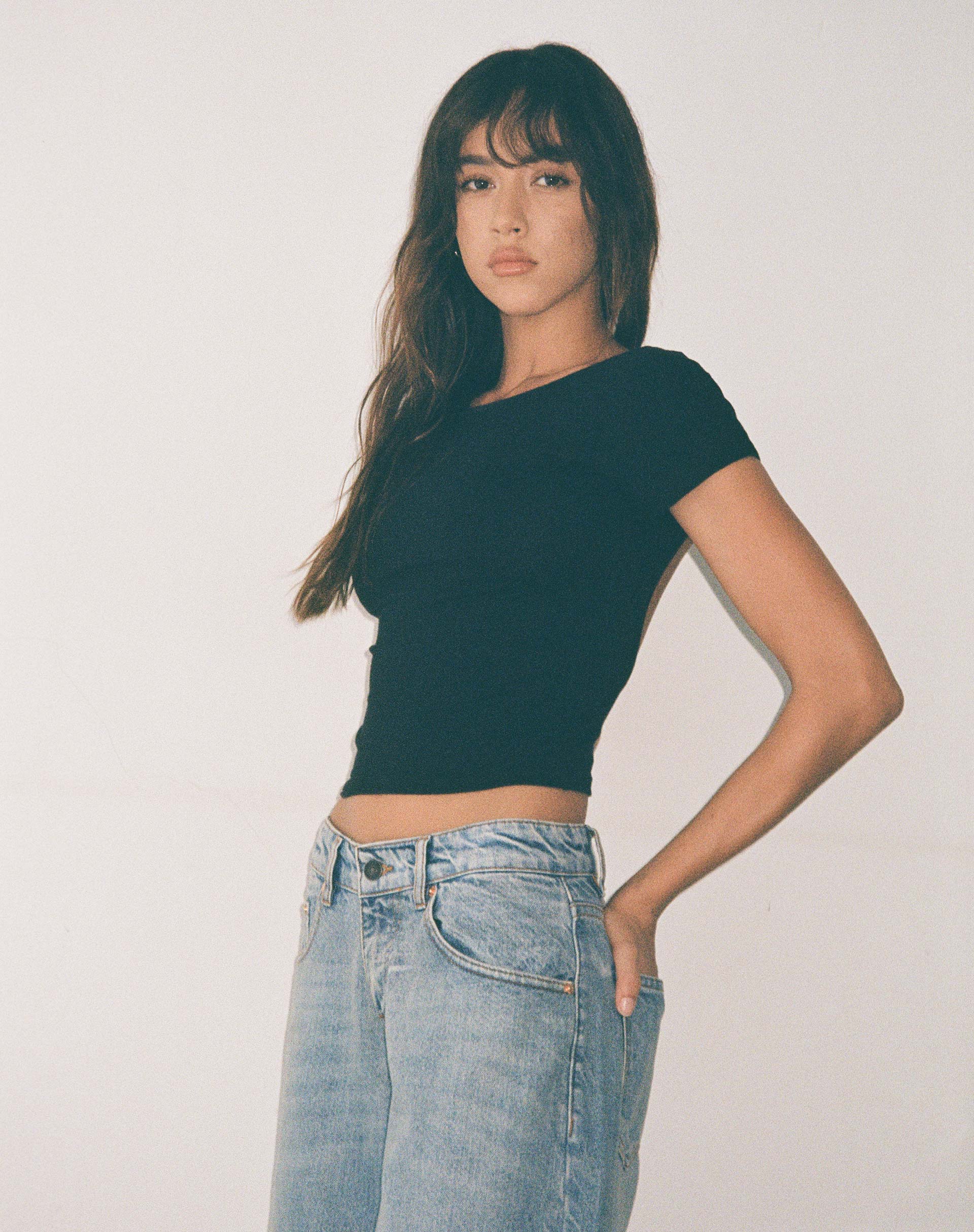 Image de Xiwang Crop Top in Black