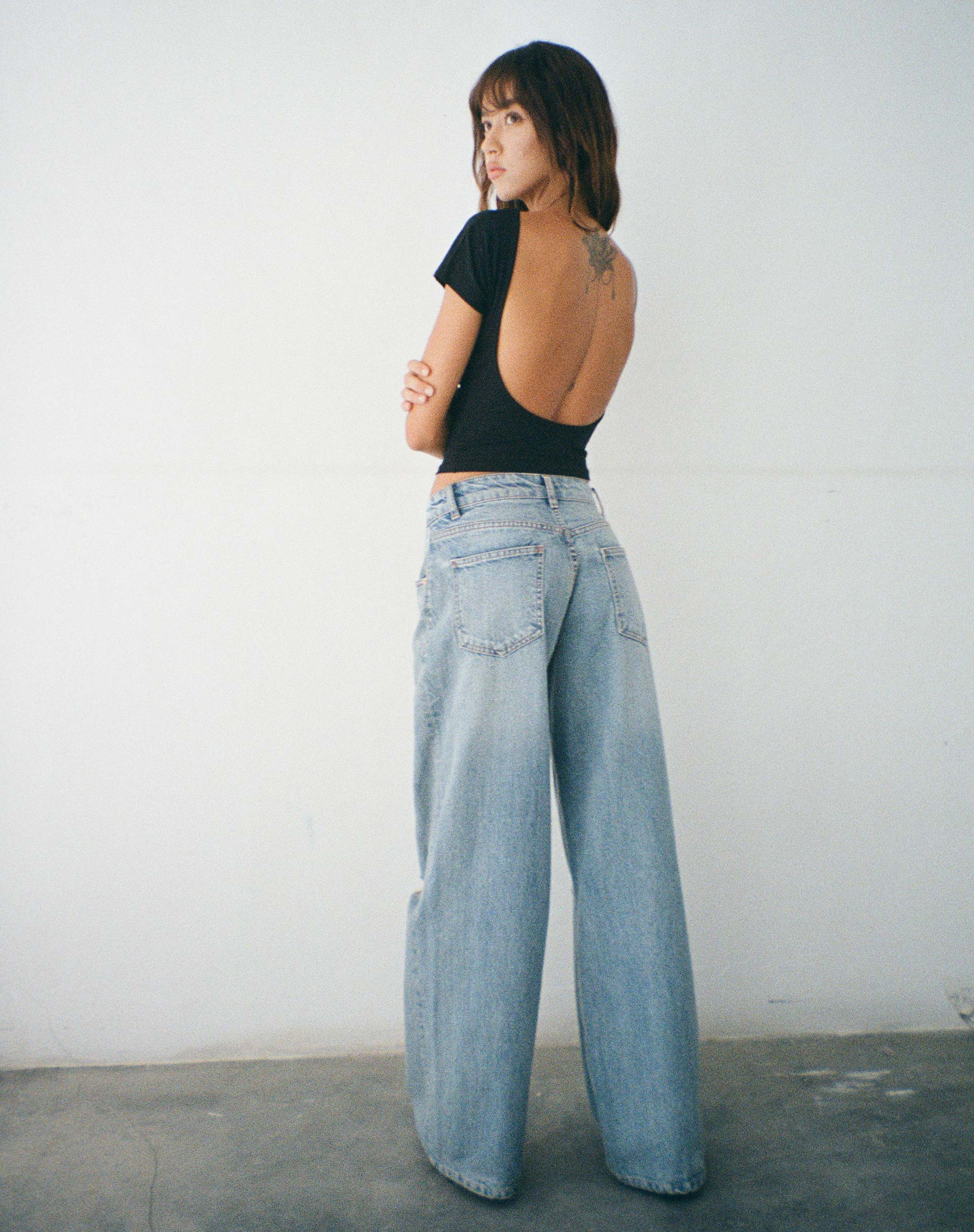 Image de Xiwang Crop Top in Black