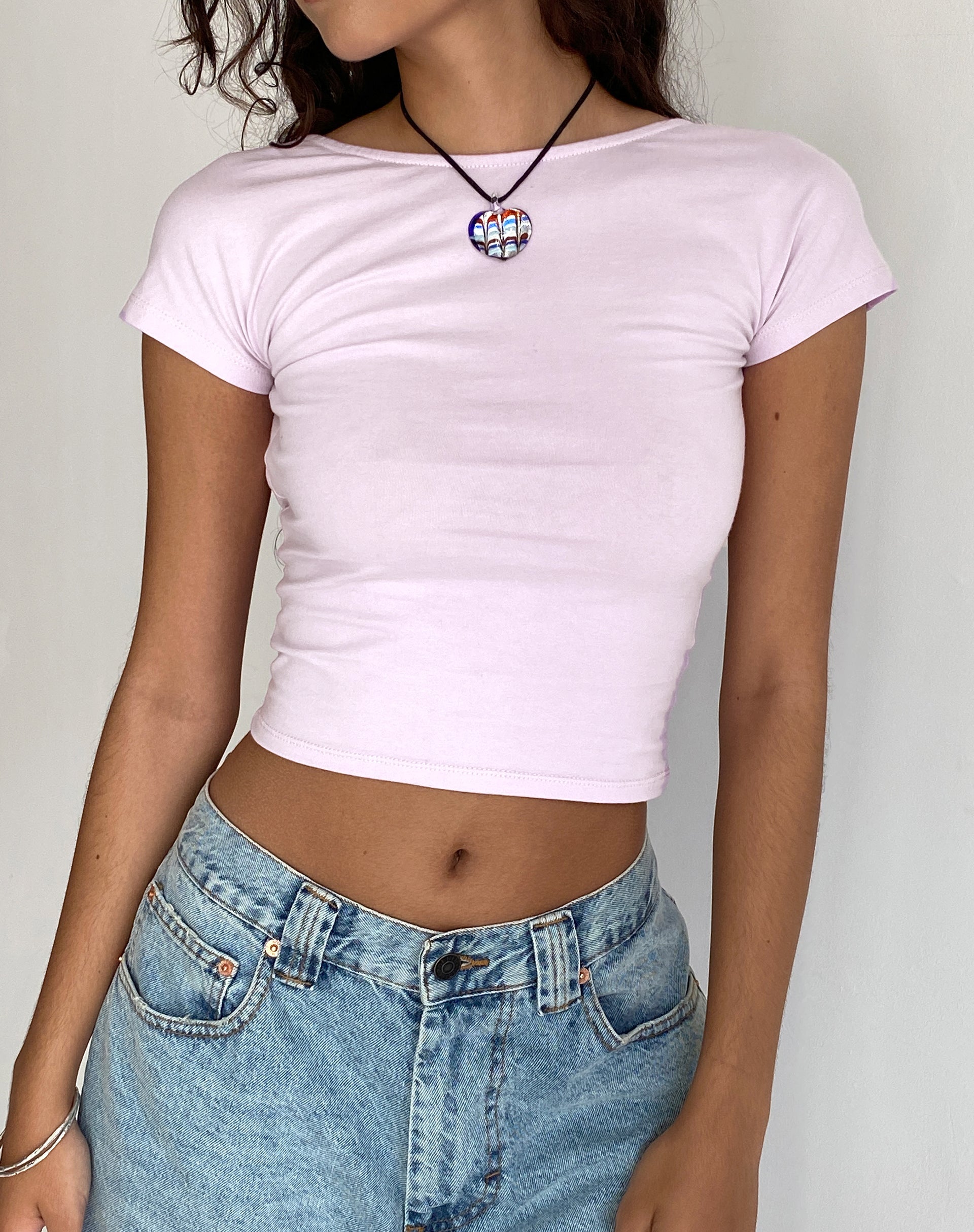 Image de Xiwang Crop Top in Soft Lilac