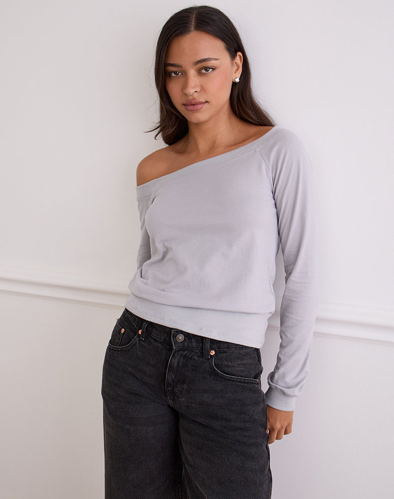 Image de Yacin Slouchy Top in Silver