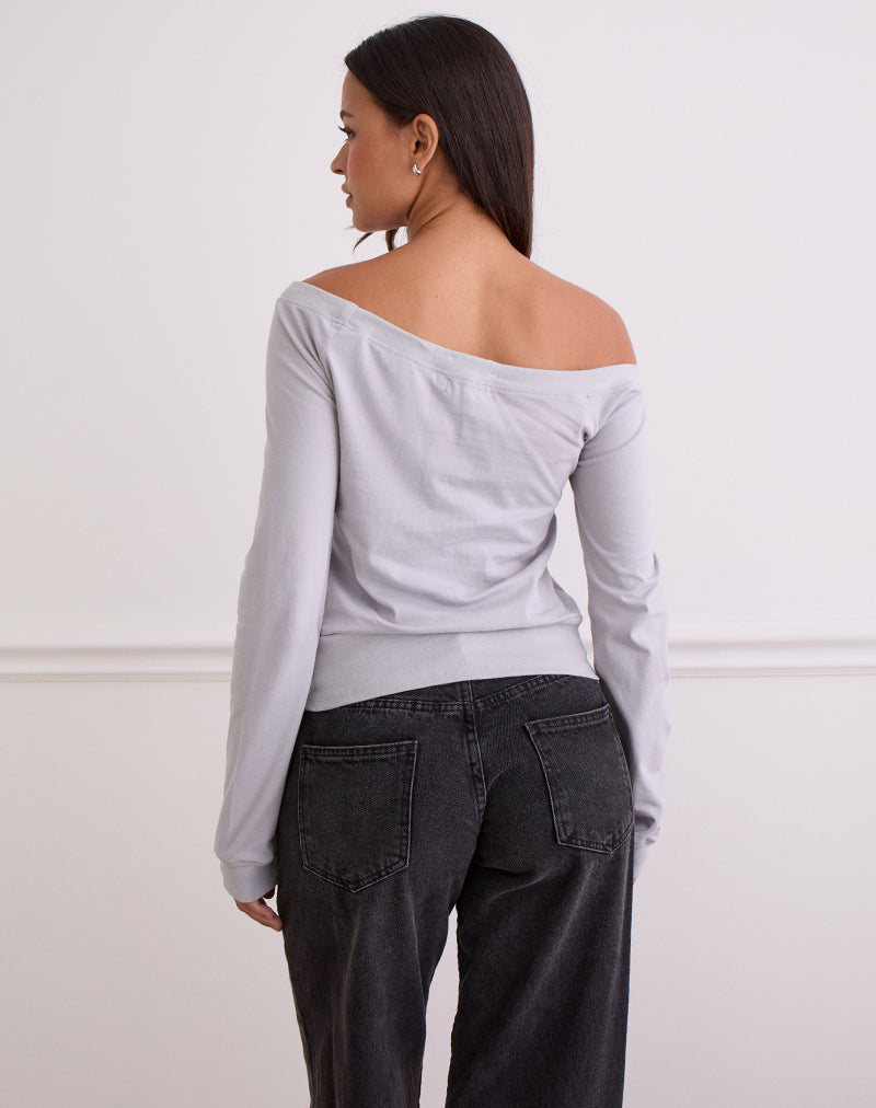 Image de Yacin Slouchy Top in Silver