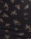 Femme Floral Noir et Or