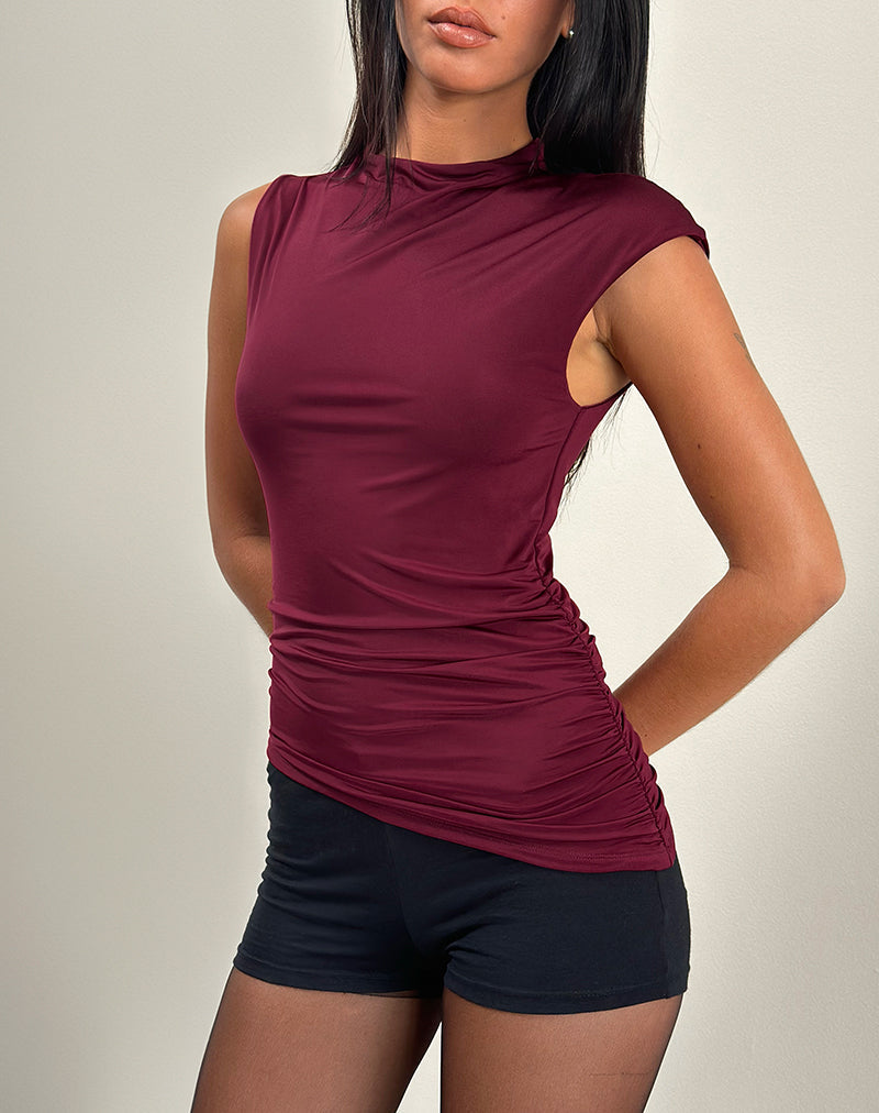 Image de Yeseo Tank Top in Slinky Wine