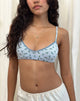 Image de la bralette Yanas en floral bleu à grappes
