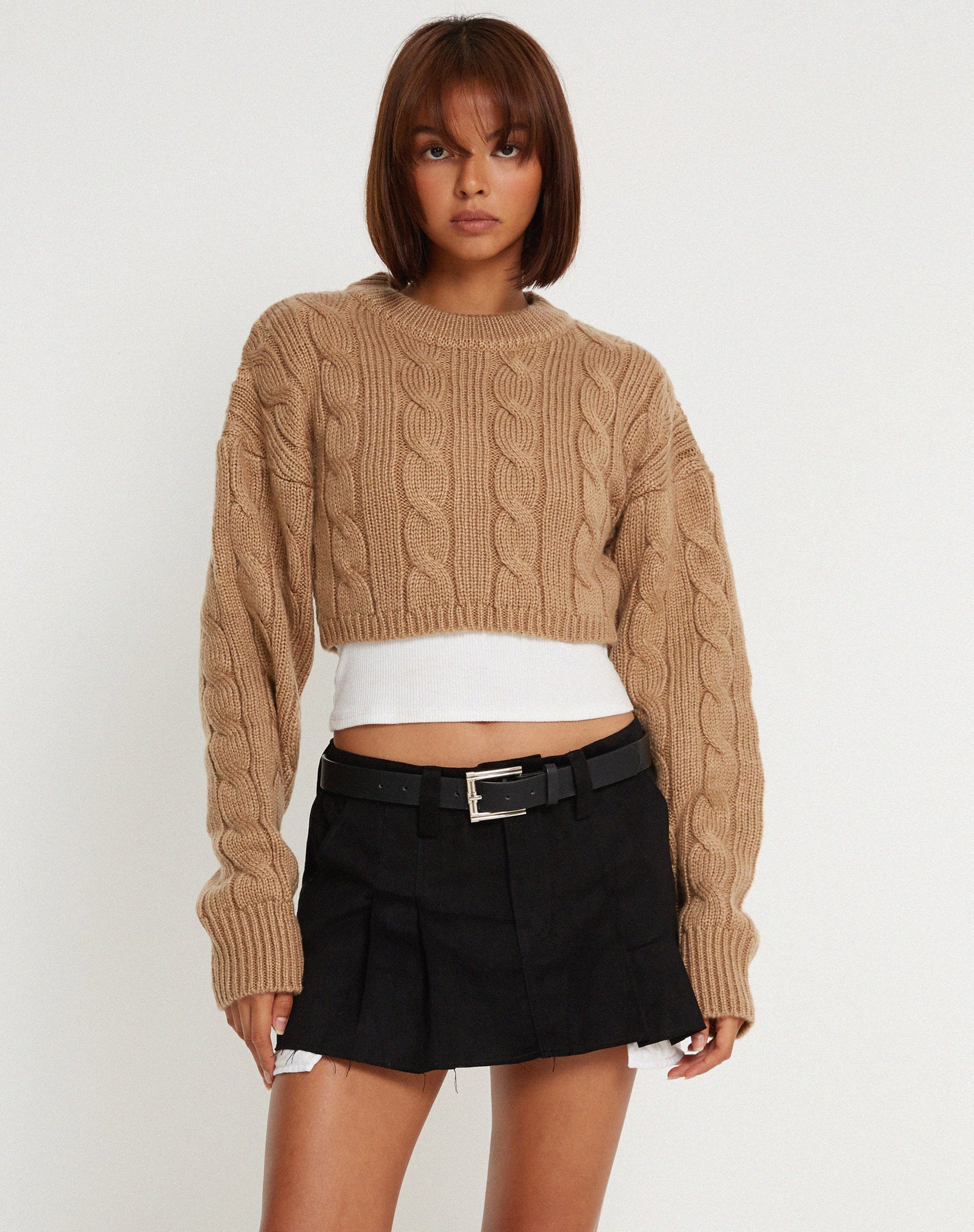 image de Yolanda Knit Jumper in Tan