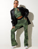 Image du pantalon Yuana en Geo Polka Arcadian Green