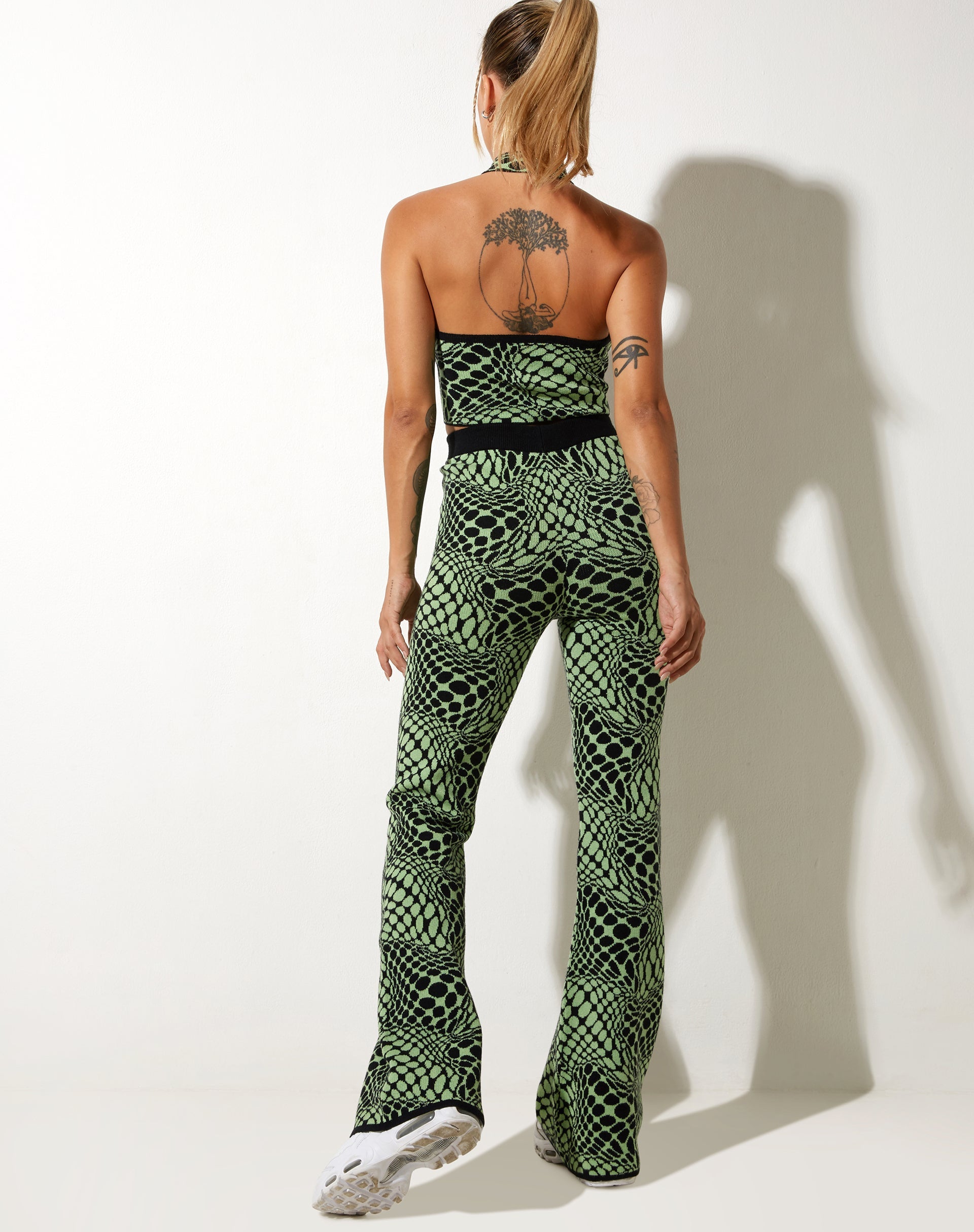 Image de Molisa Crop Top in Geo Polka Arcadian Green