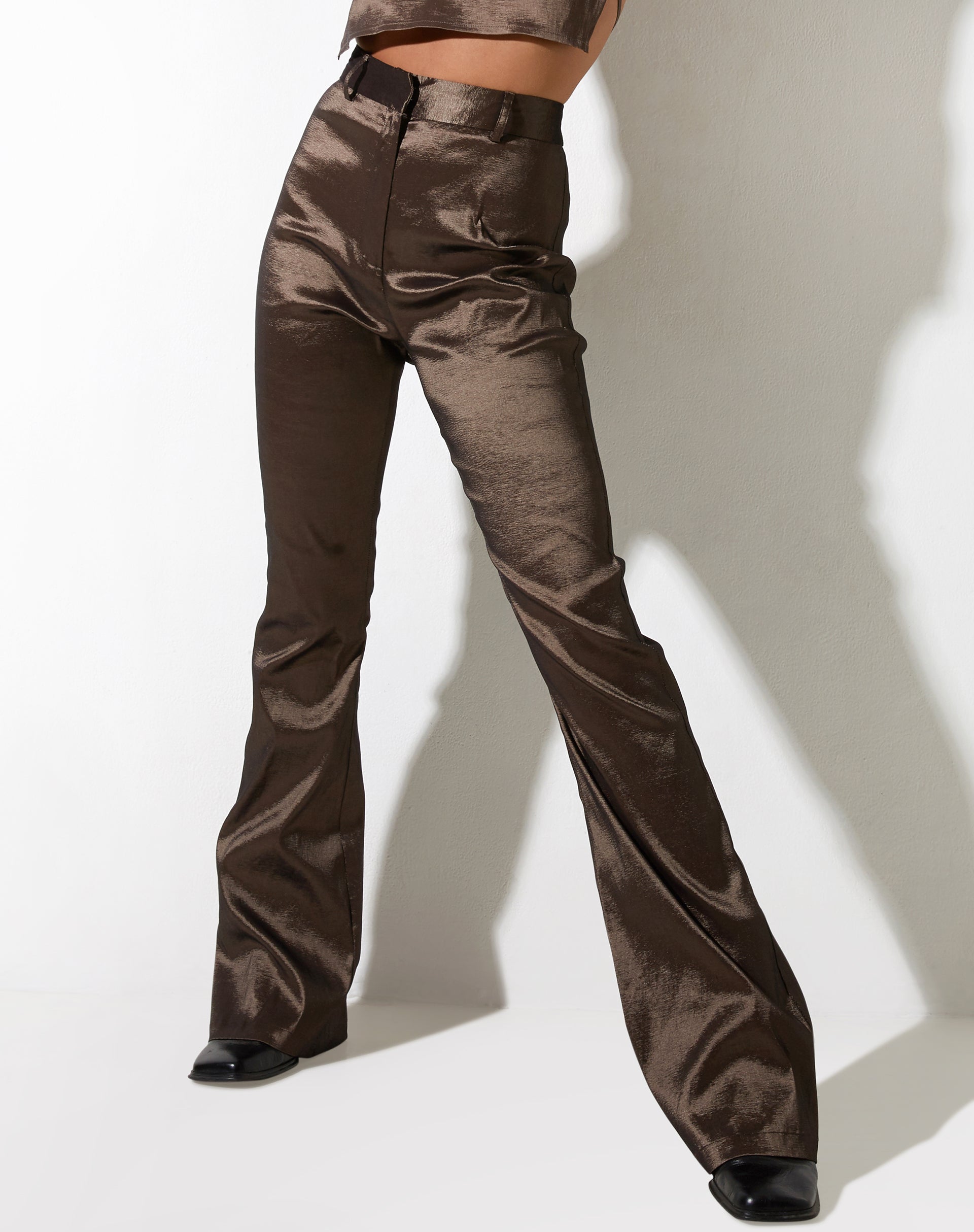 Image de Zamora Trouser in Satin Bronze