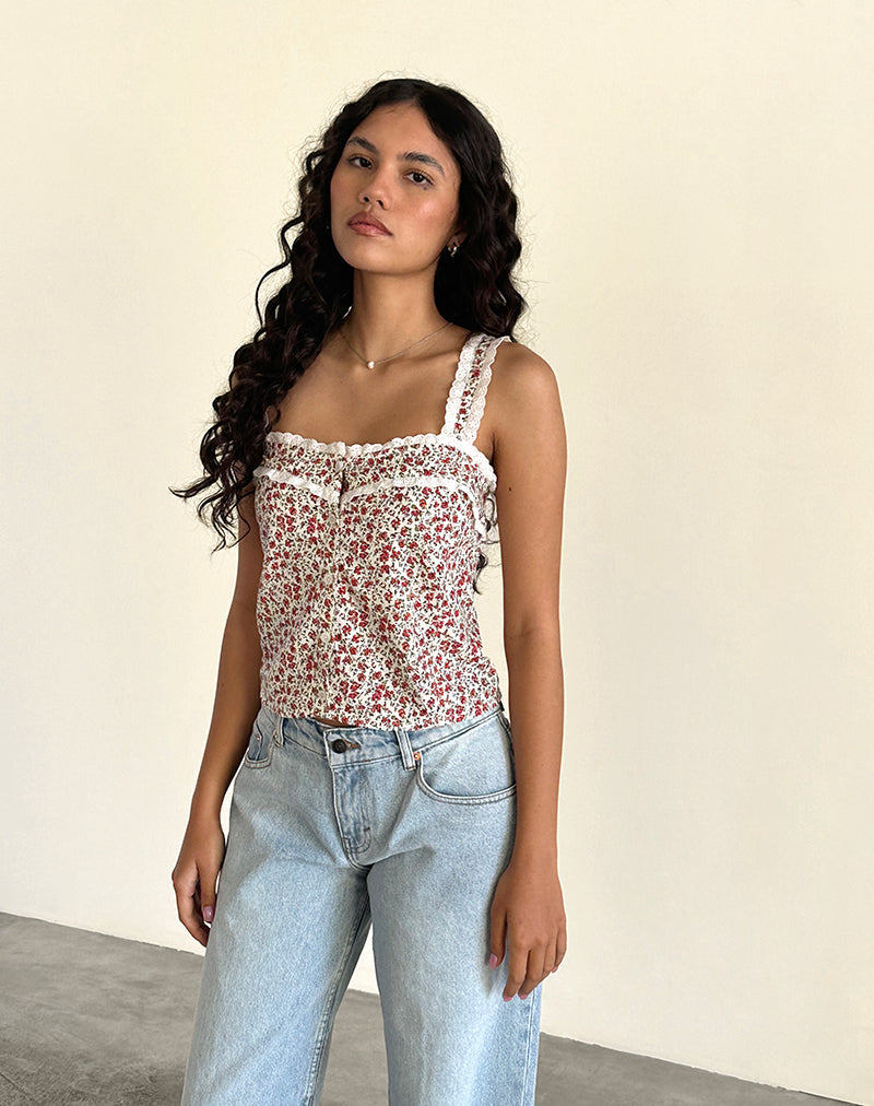Image de Zarinata Cami Top in Pretty Ditsy