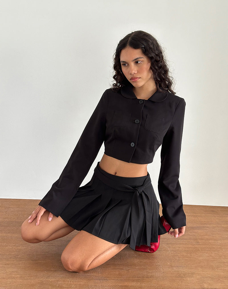 Image de la veste courte Zaviya en noir