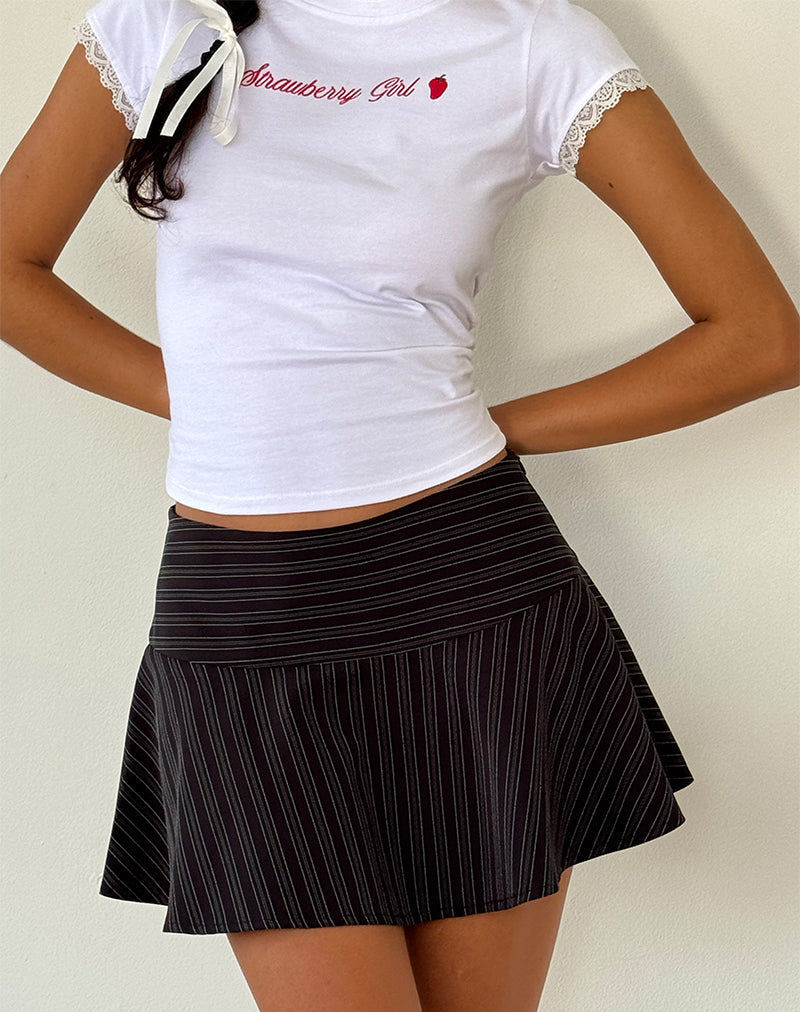 Image de Izzy Top en blanc Strawberry Girl Script