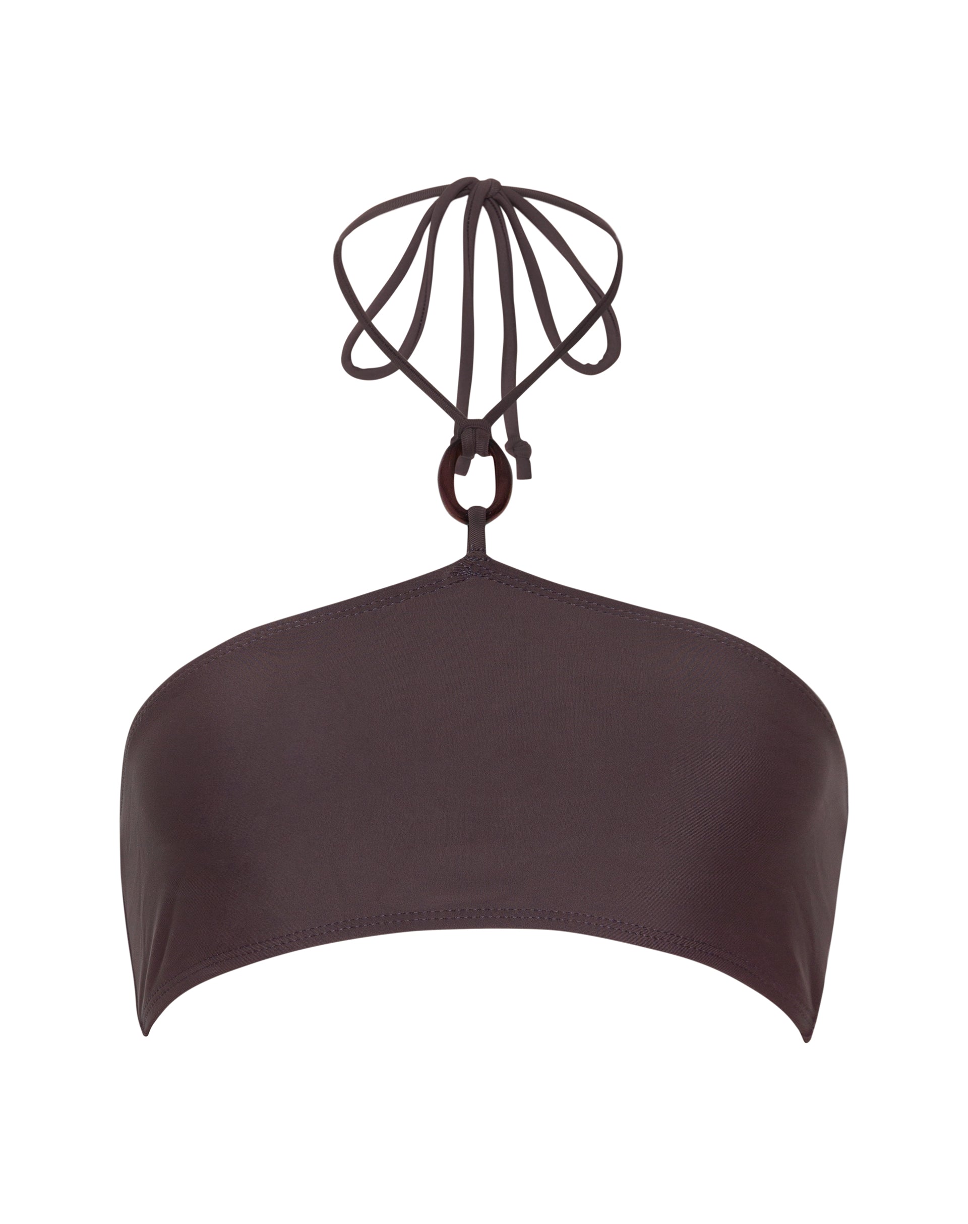 Image de Zymo Beaded Bikini Top in Coffee