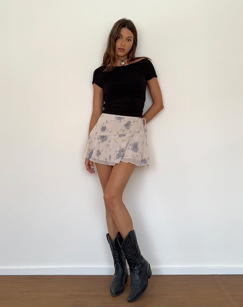 Image de la mini-jupe Athalia, Wild Rose Blue
