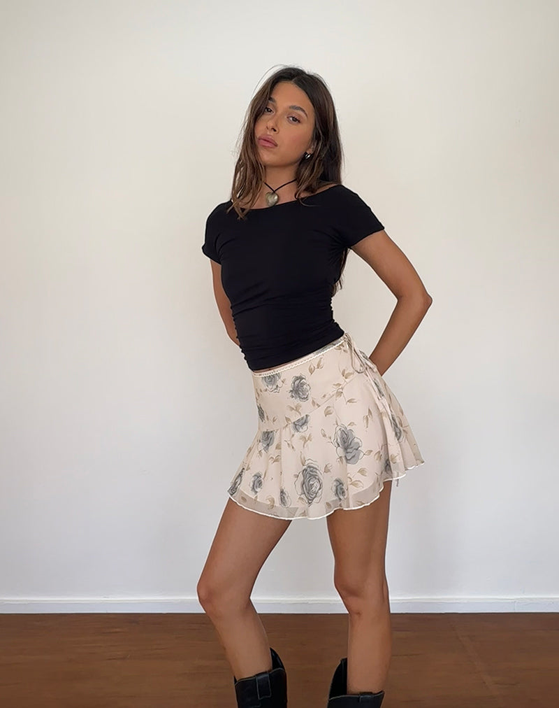 Image de la mini-jupe Athalia, Wild Rose Blue
