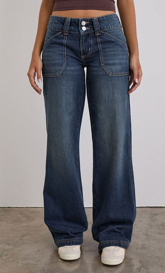 Cargo décontracté à taille basse