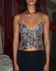 Image de Cojira Mesh Butterfly Top in Autumn Rose Print