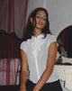 Image de la blouse Lada en mousseline blanche