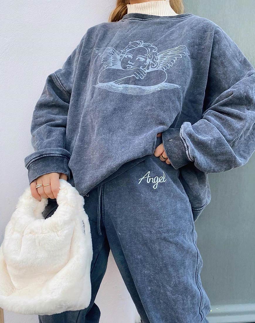 Image de Glo Sweatshirt in Stone Wash Angelo
