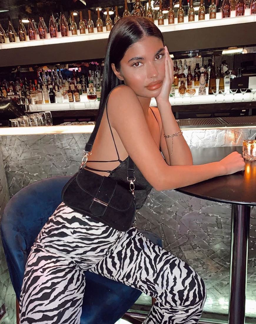 Image de Zoven Trouser in 90s Zebra Black and White