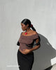 Image de Palita Slinky Bardot Top in Peppercorn