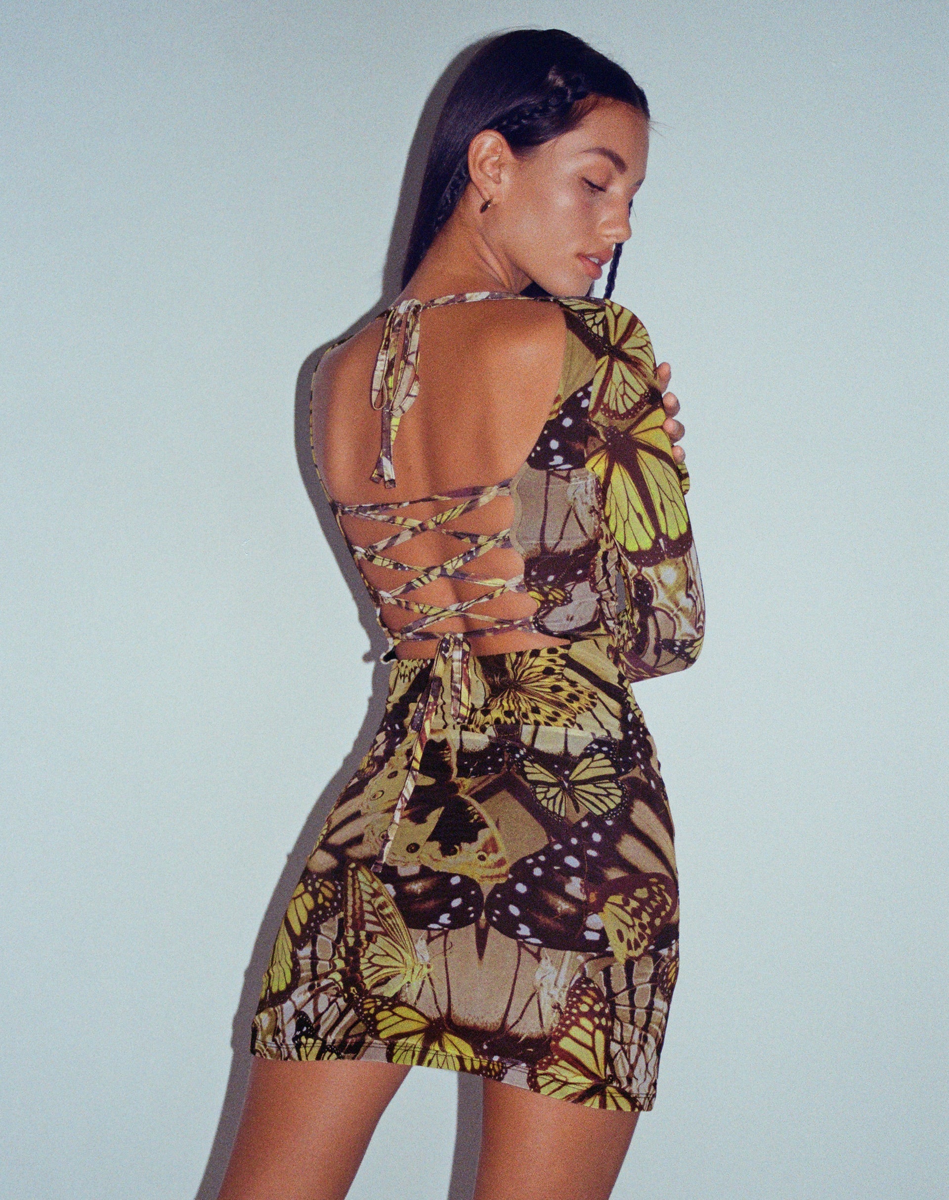 Image de Mini robe Onata en or papillon