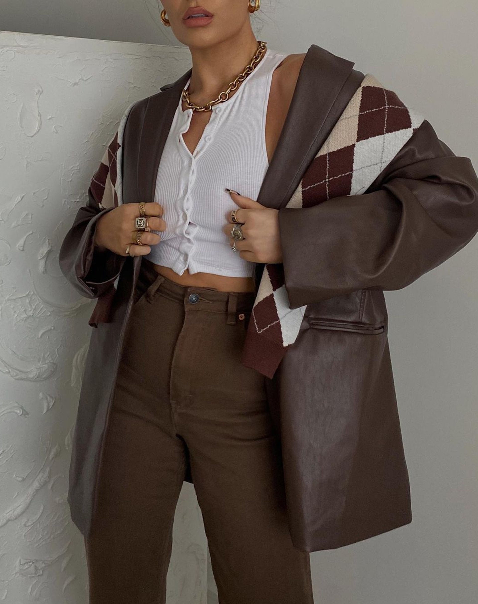 Image de Gilly Crop Top in Rib White