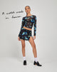 Image de Elijah Long Sleeve Top in Butterfly Watercolour Black