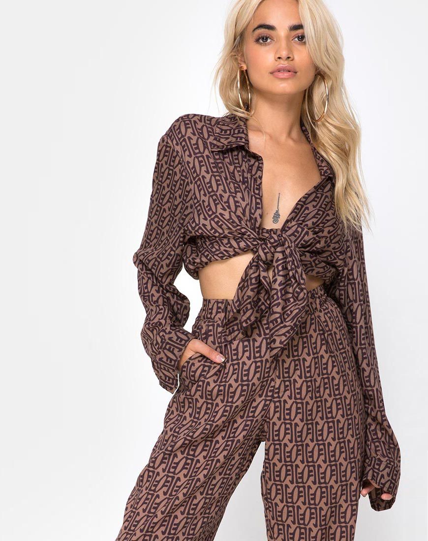 Chemise Oxford en lune chinoise
