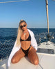 Image de Hyuna Bikini Top in Black with Silver Buckle