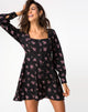 Image de la robe Cassa en Sohey Rose Noir