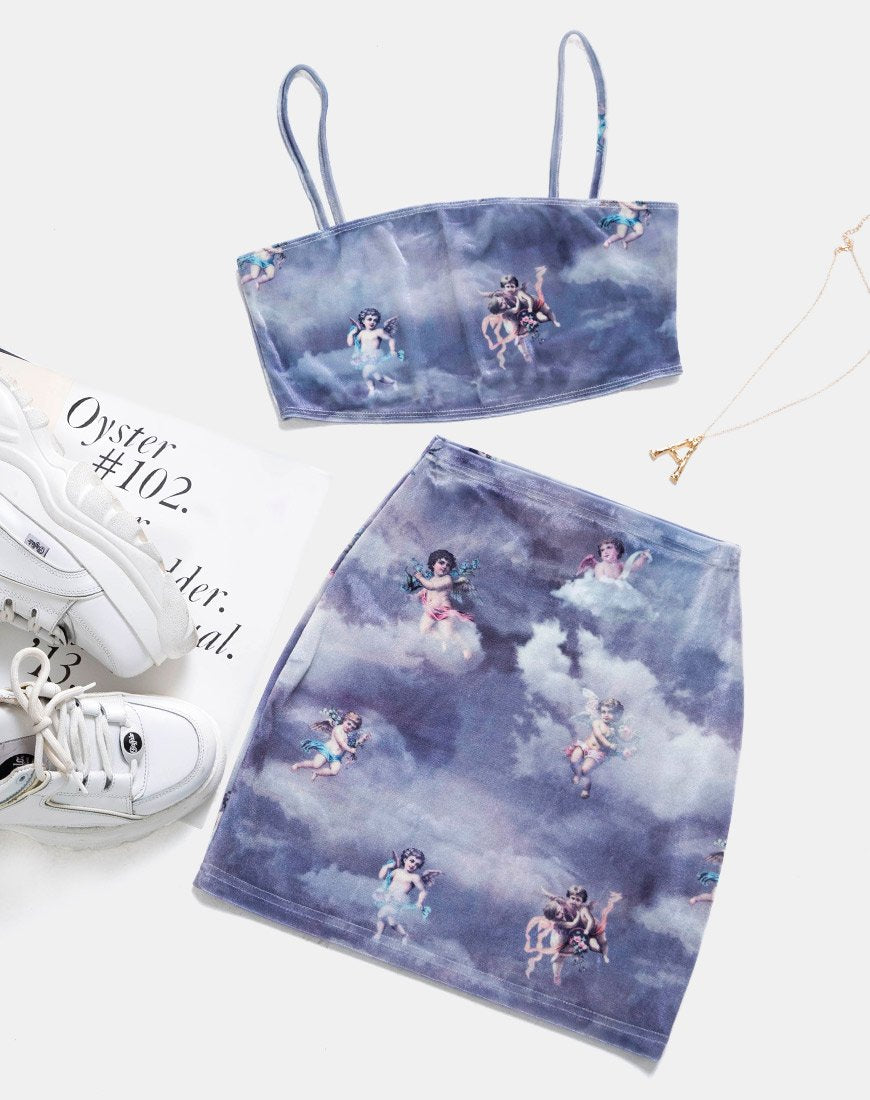 Image de Kozina Crop Top in Angel Velvet Grey