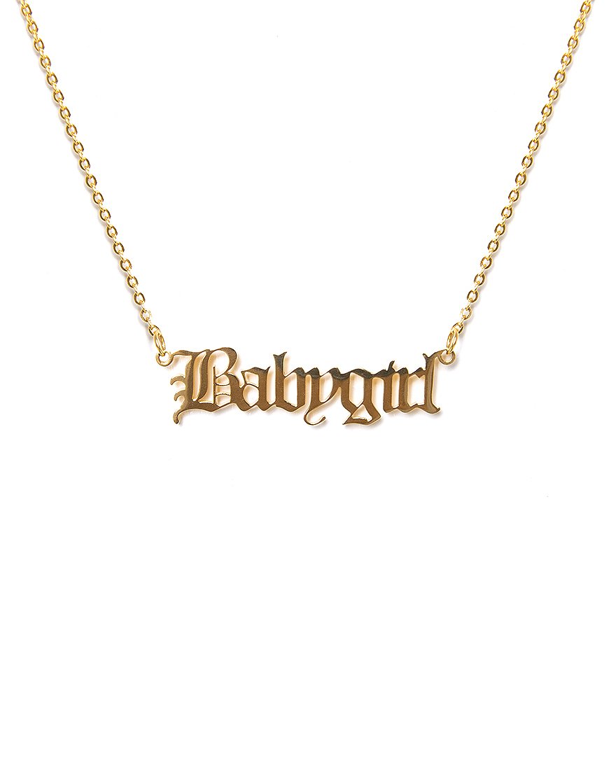 Image du collier "Baby Girl" en or