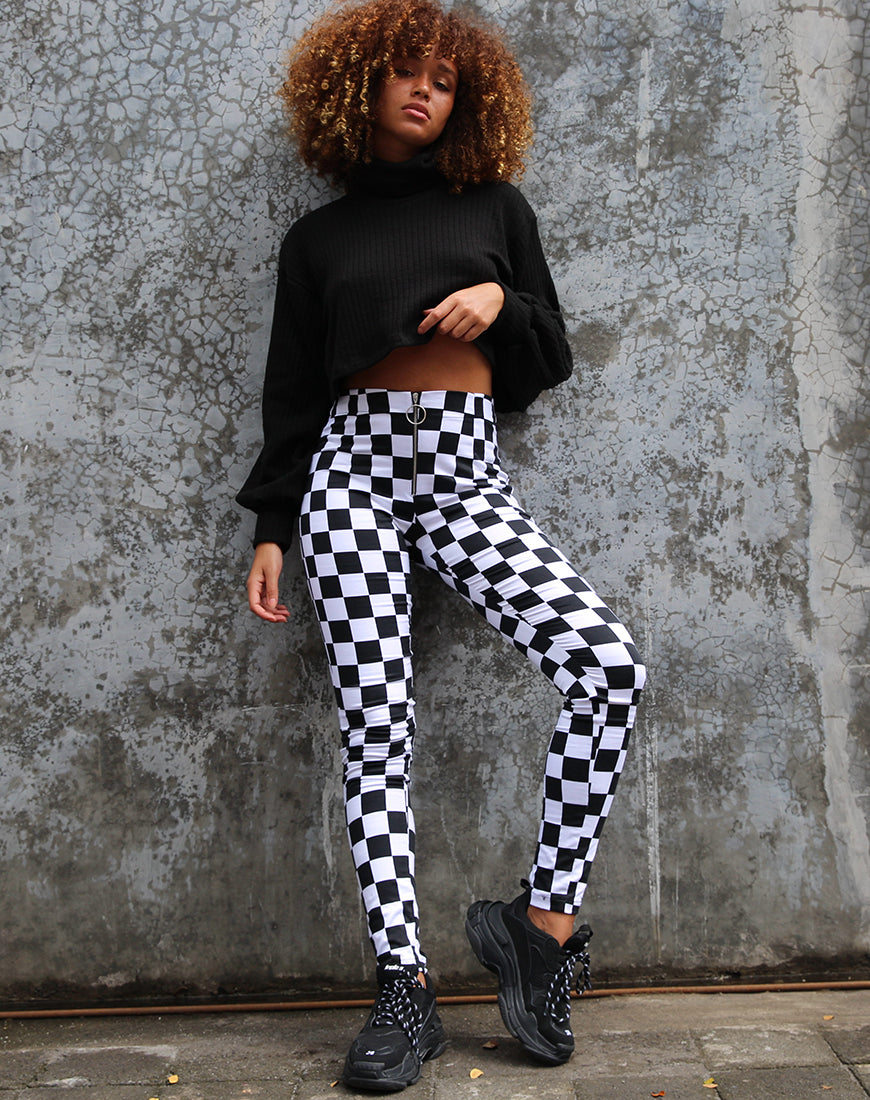 Image de Jolim Trouser in Checker Board Medium B/W