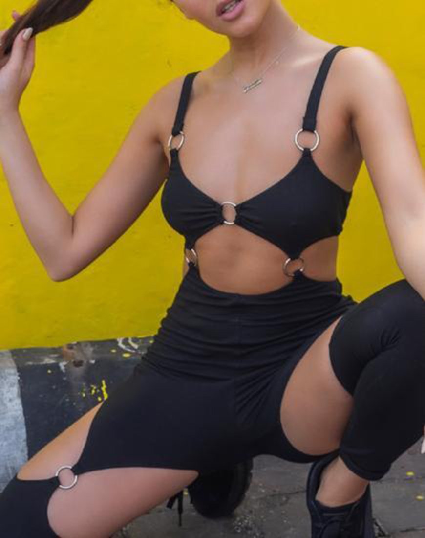 Image de Jaca Unitard découpé en noir