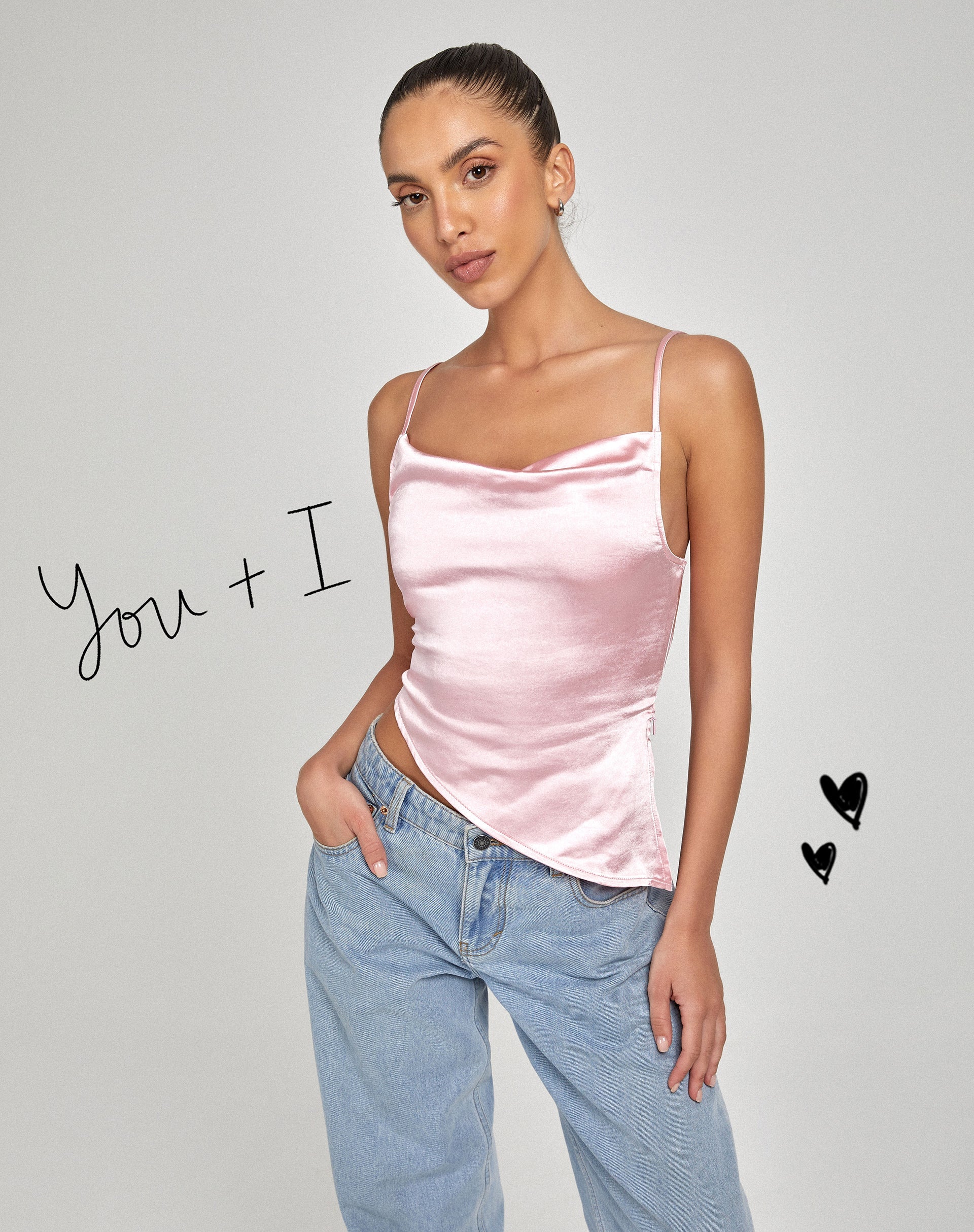 image de Sipin Top en rose satiné
