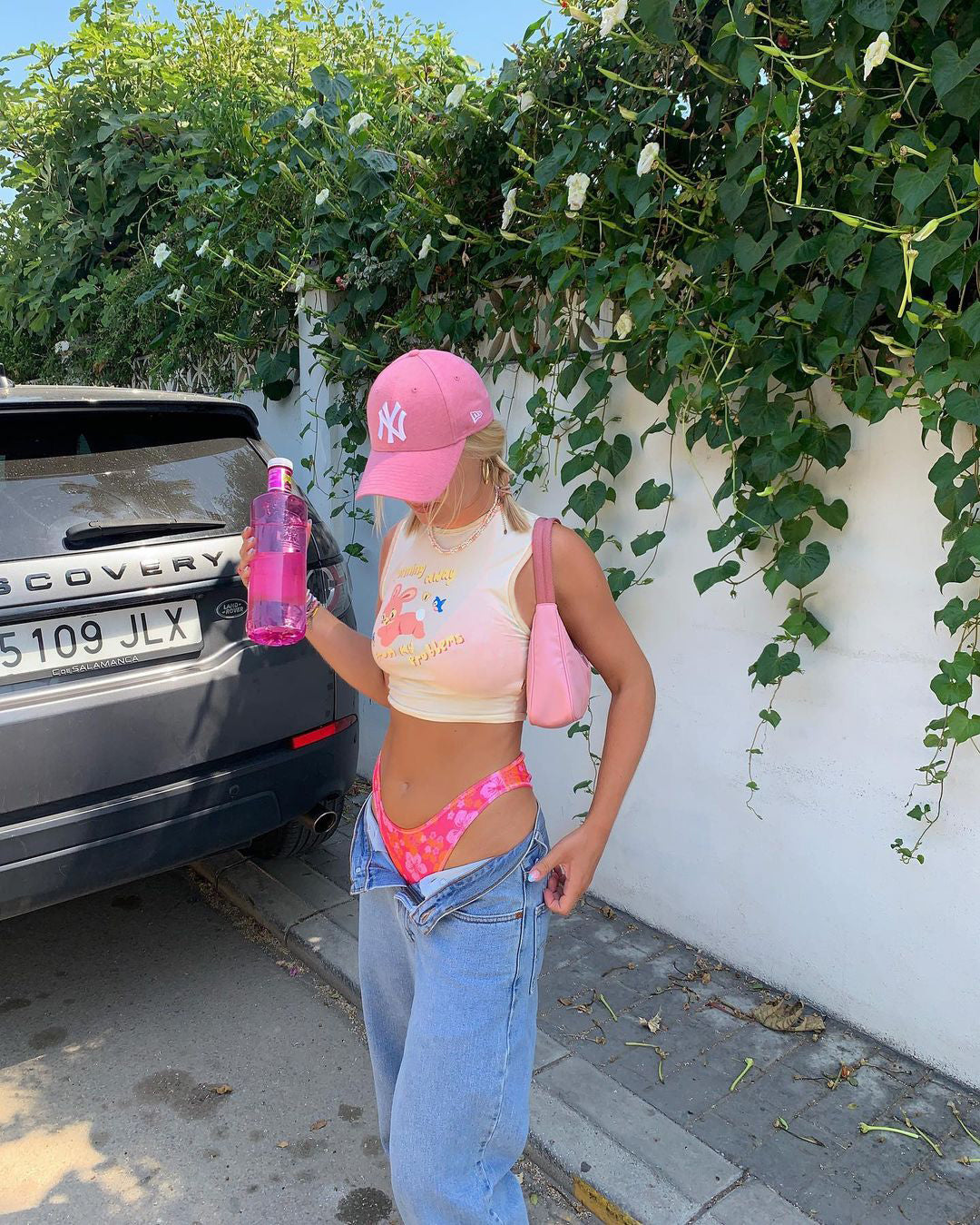 Image de Motel X Barbara Kristoffersen Gimon Crop Top in Buttercream Running Away