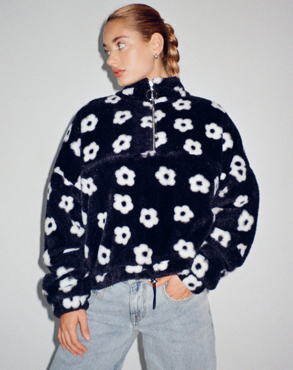 Veste Nero en noir et blanc Daisy