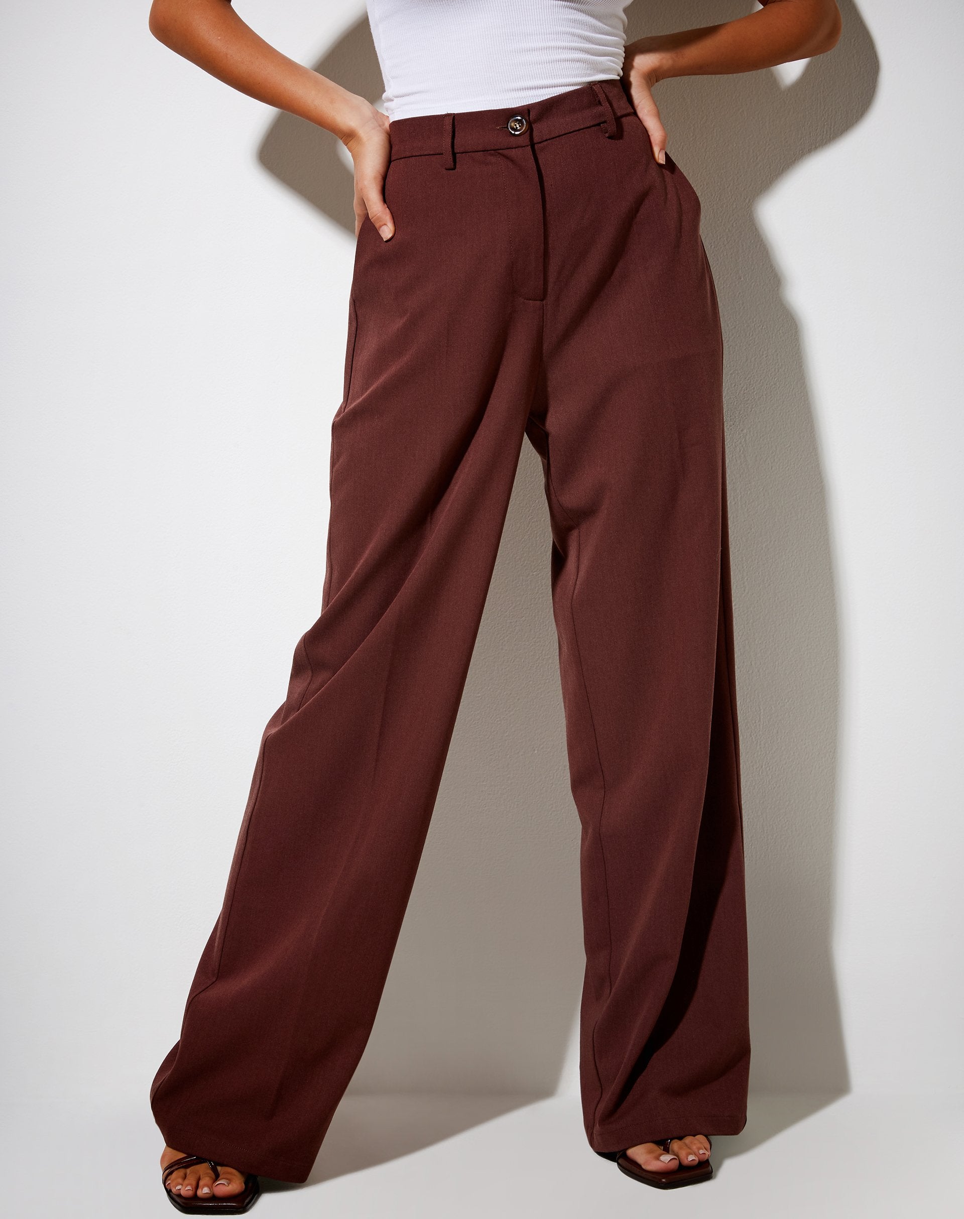 Image du pantalon Abba en cacao