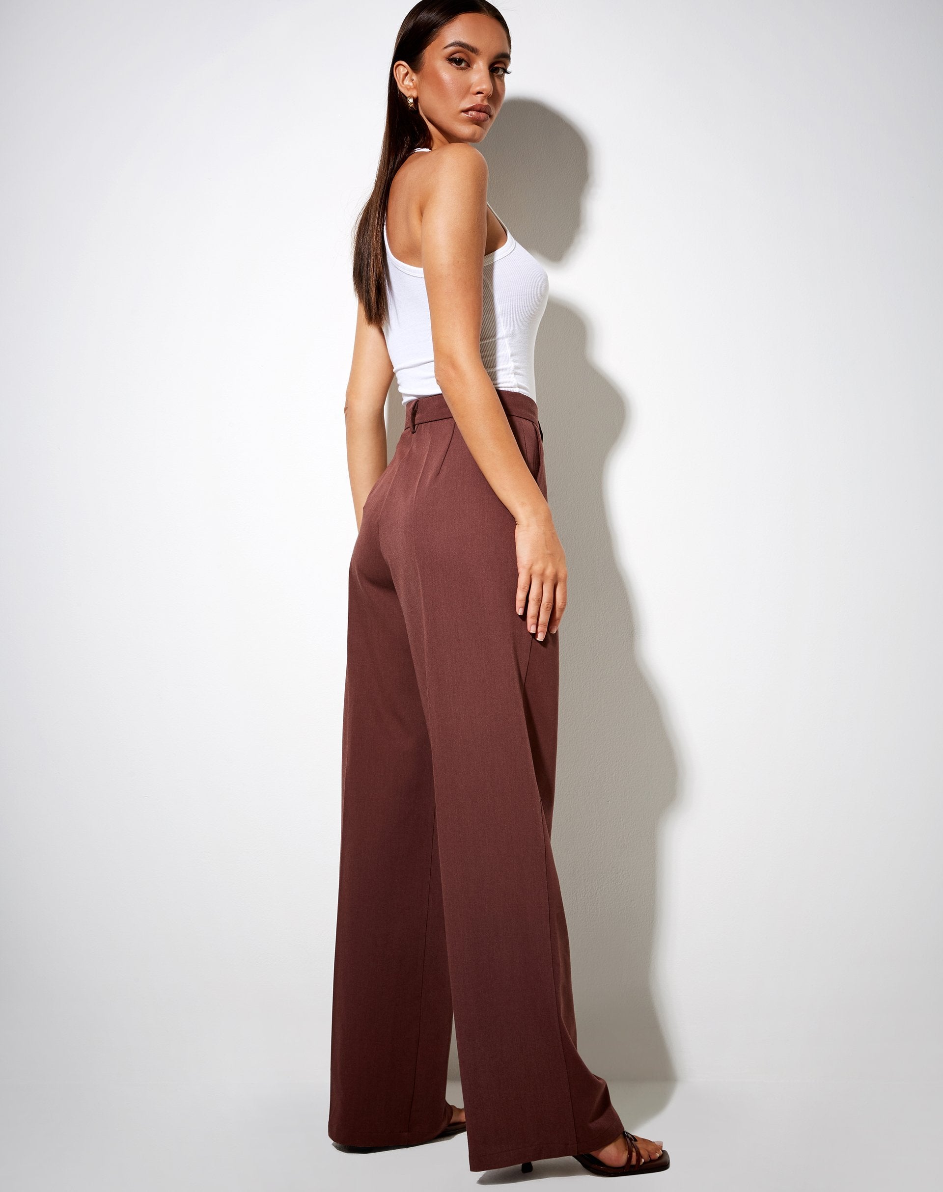 Image du pantalon Abba en cacao