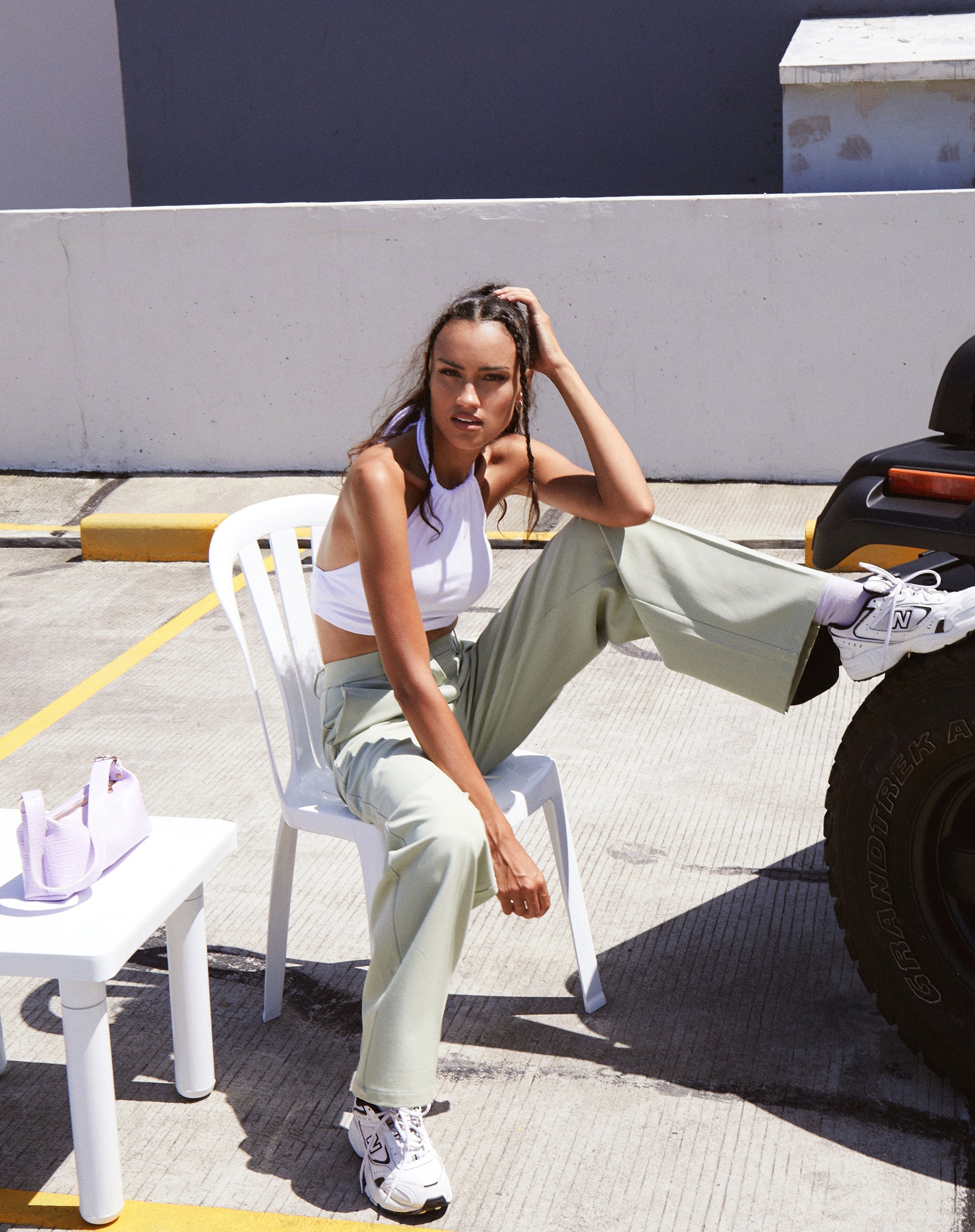 Image du pantalon Abba en sauge