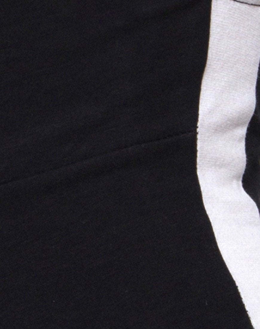Image de Acashi Unitard en noir avec rayures blanches