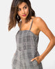 Image de Achem Culotte Jumpsuit in Charles Check Grey