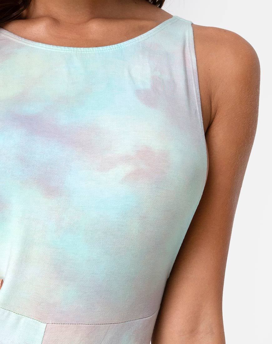 Image de l'Acro Unitard en Pastel Tie Dye