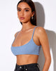 Image de Adda Bralet en côtes Bleu cendré