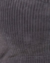 Velours côtelé gris anthracite