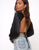 Image de Adoria Crop Top in Satin Black