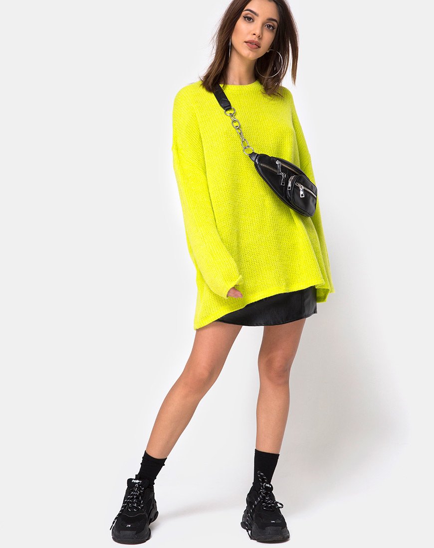 Image de Ajie Oversize Jumper in Lime