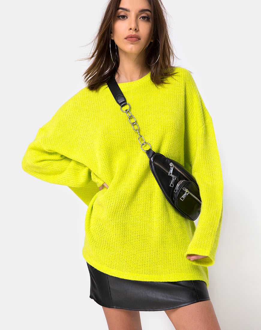 Image de Ajie Oversize Jumper in Lime