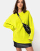 Image de Ajie Oversize Jumper in Lime