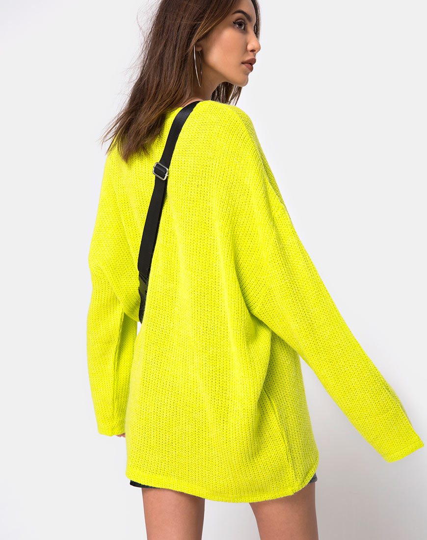Image de Ajie Oversize Jumper in Lime